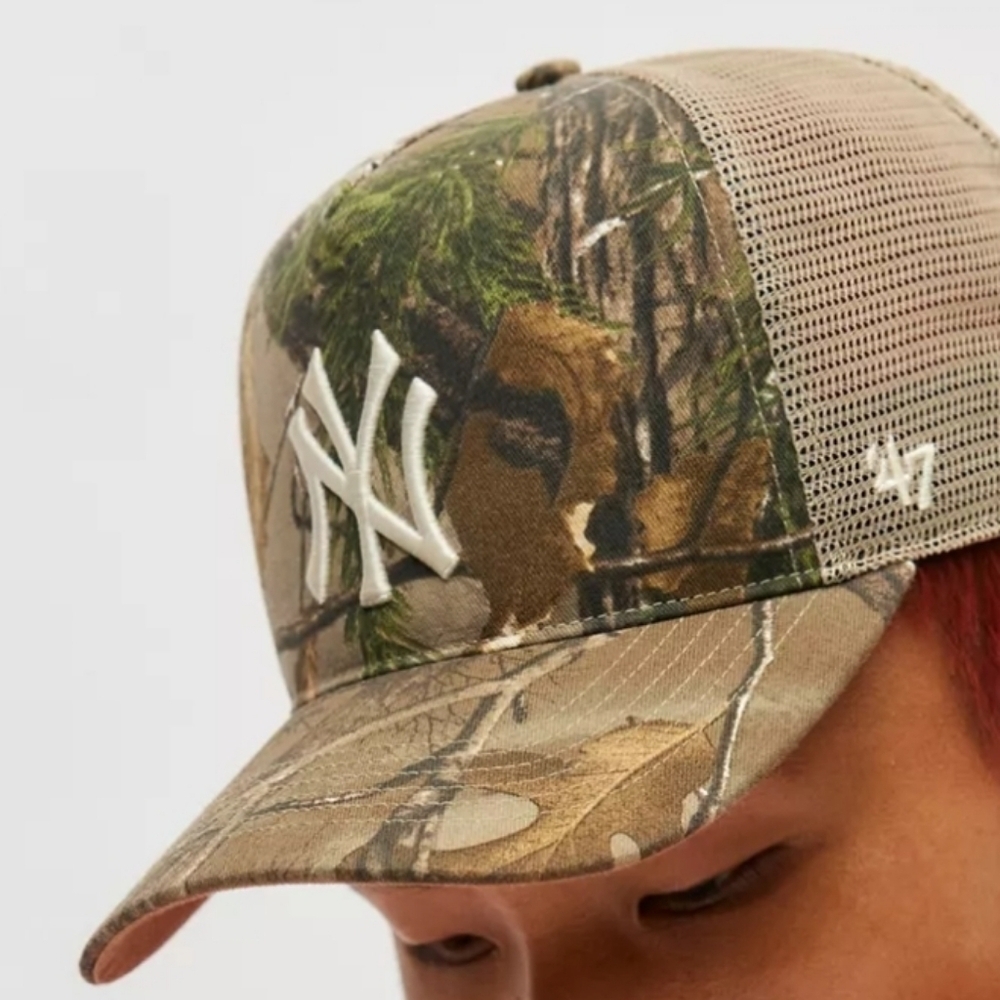 ❤️BUY 2 GET 1 FREE DEAL ’47 Brand MLB New York Yankees Camo Hitch Trucker Hat - Picture 3 of 12